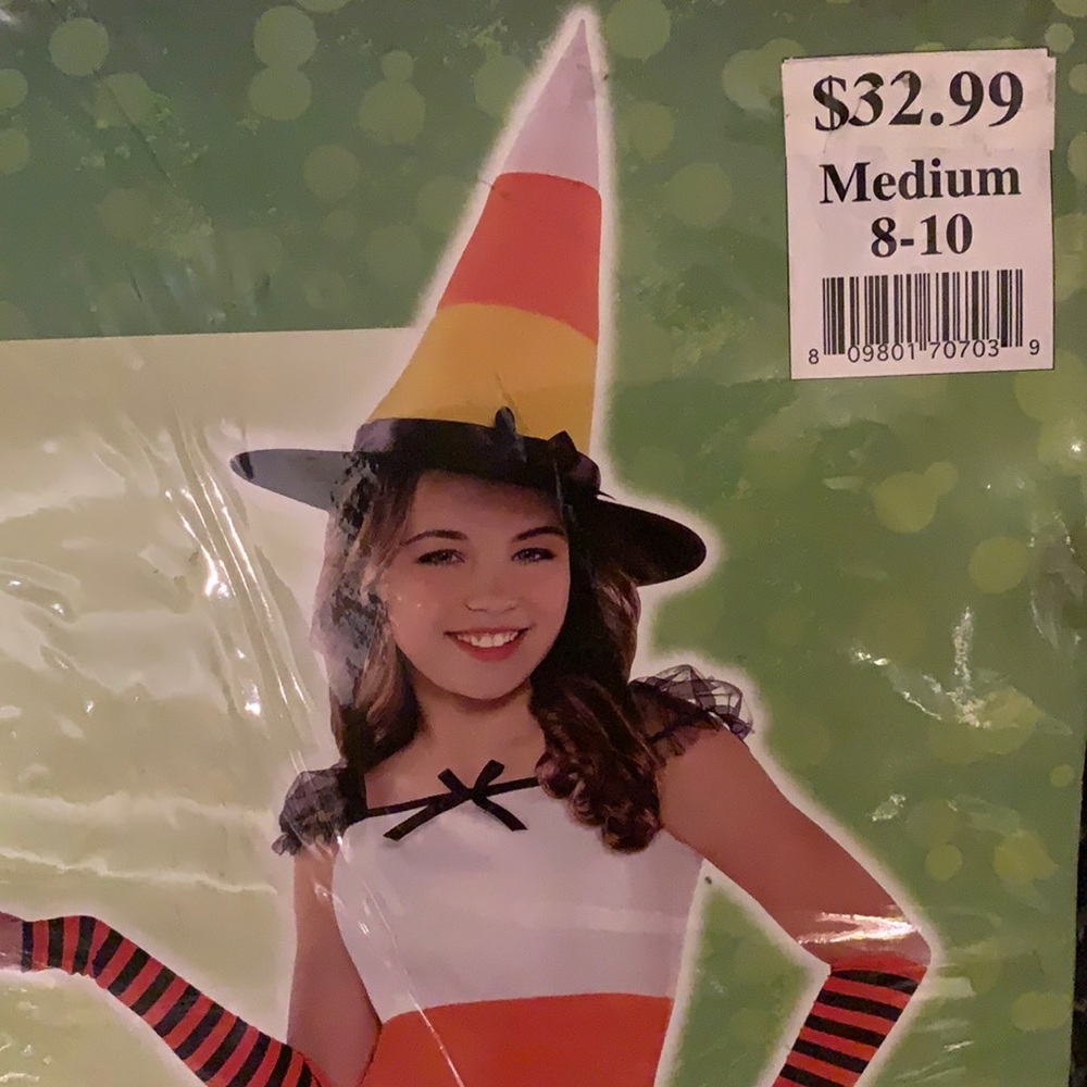 SALE !  NEW Candy corn charmer witch costume NEW.